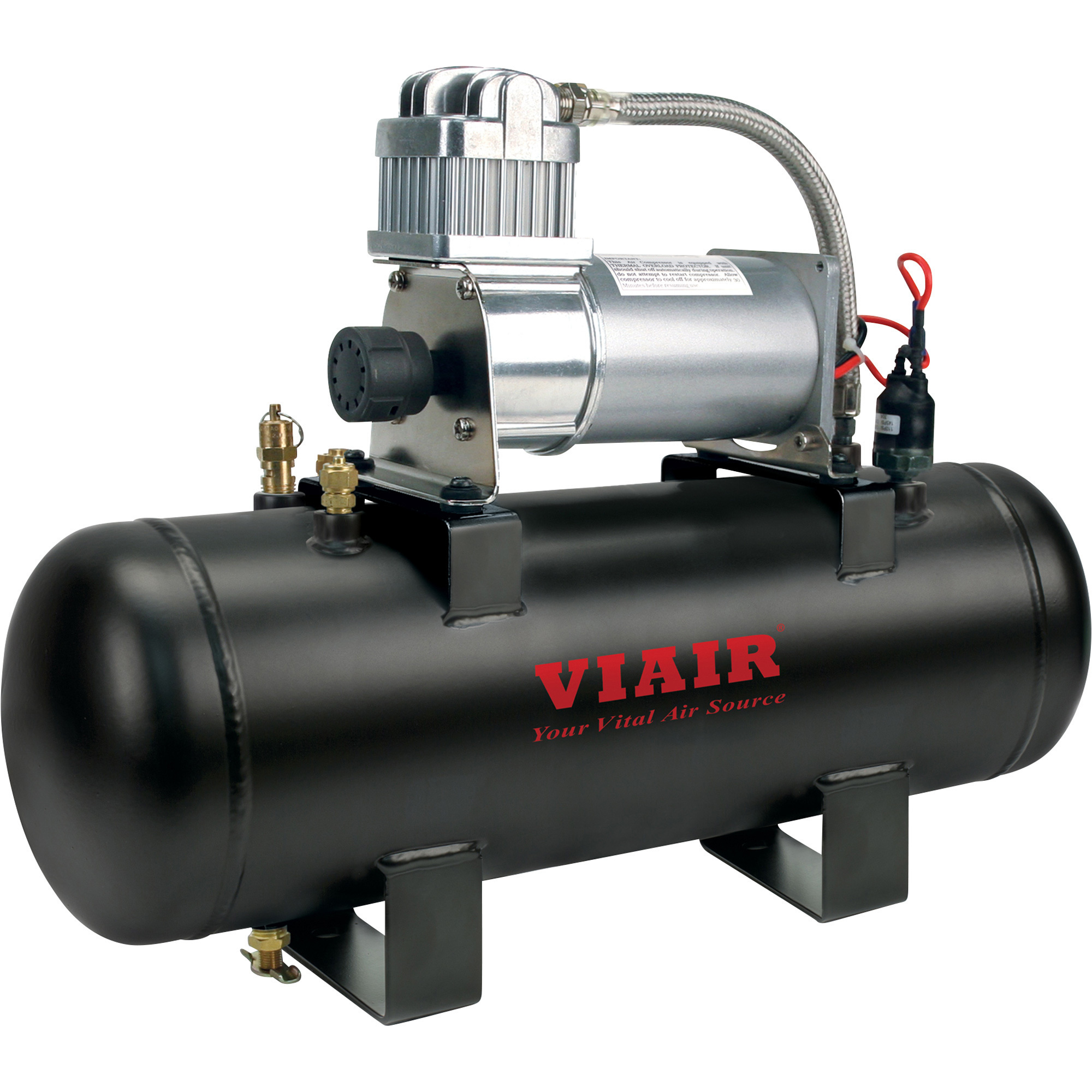 Viair High-Flow Air Source Kit, 1/4 HP, 2 Gallons, 150 PSI, Model# 20005